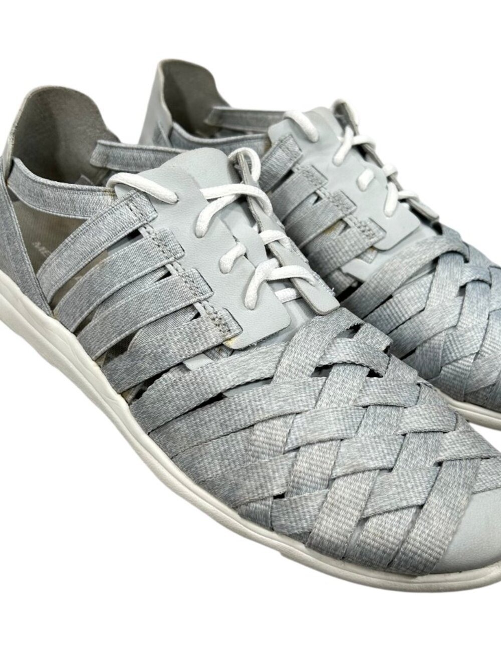 Merrell Women's High Rise Weave Gray Lightweight Lace-Up Shoes Size 9